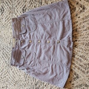 Vintage The Limited Lavender Button-Down Mini Corduroy Skirt Size 14 Juniors